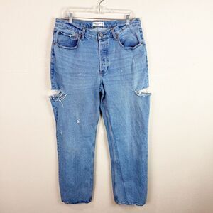 Abercrombie & Fitch Baggy 90s Cut Jeans Denim Size 14 Long